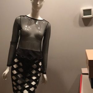 Sexy night out dress mesh